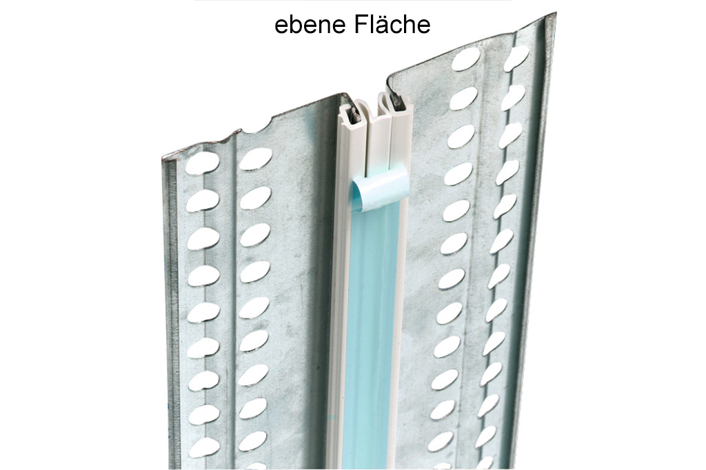 Dehnfugenprofil S(innen mit PVC-Mittelteil für ebene Wandflächen und Ecken)